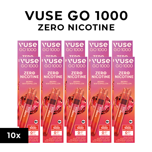 vuse go 1000 zero nicotine berry watermelon 10x