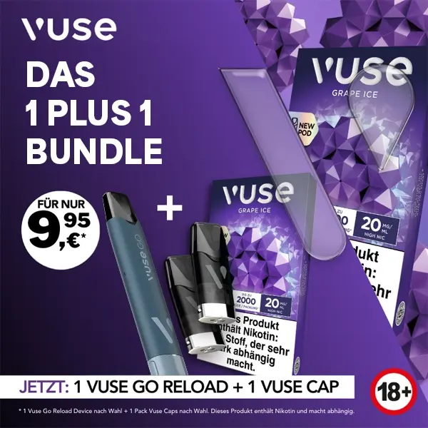 1x vuse go reload pen black 1x pack vuse pods