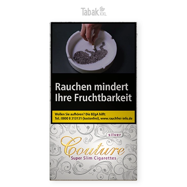 couture zigaretten silver slim