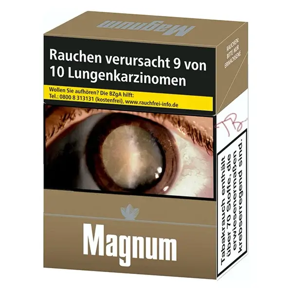 Die Magnum Gold Zigaretten.