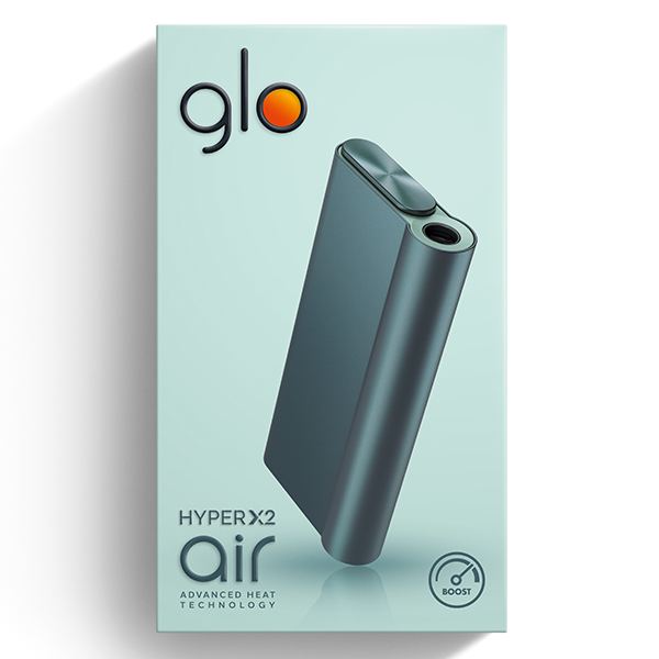 Die Glo Hyper Air in der Farbe Light Tea in der Verpackung