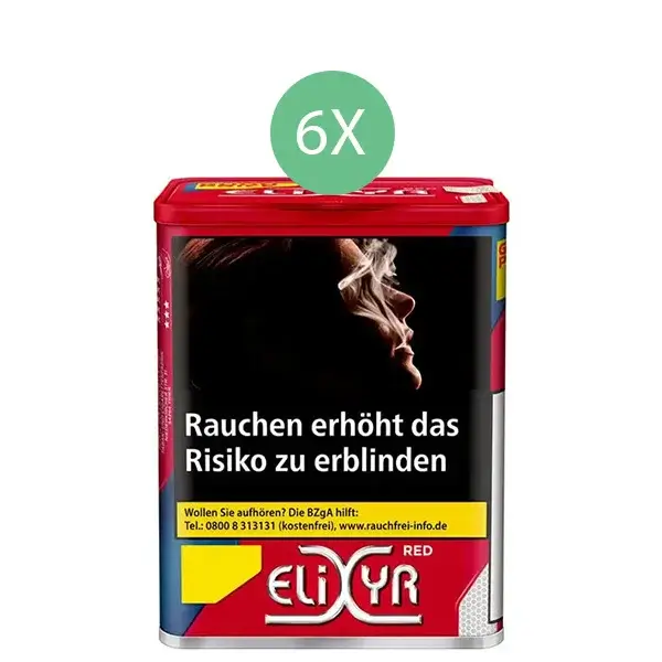 6 x Elixyr Red Dose mit Zubehör