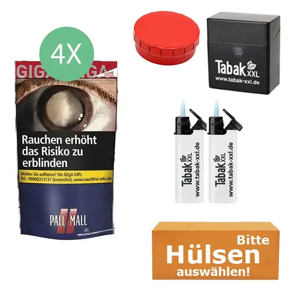 pall-mall-tabak-red-4-x-beutel-mit-waehlbaren-huelsen-und-etui