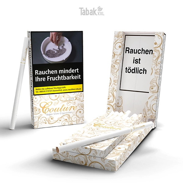 couture zigaretten gold slim 2er