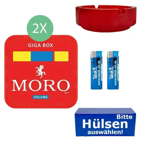 Moro Tabak 2 x Giga Box mit wählbaren Filterhülsen 