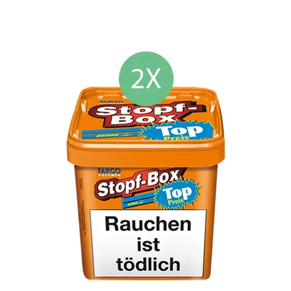 Fargo Tabak 2 x Stopf-Box XXL mit wählbarem Zubehör