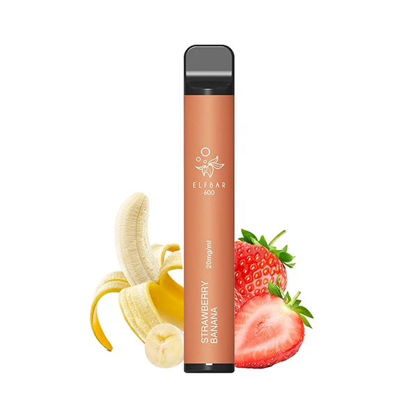 elfbar e zigarette 600 strawberry banana 20 mg einweg