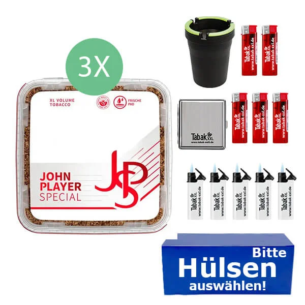 JPS John Player Tabak 3 x Eimer mit wählbaren Hülsen