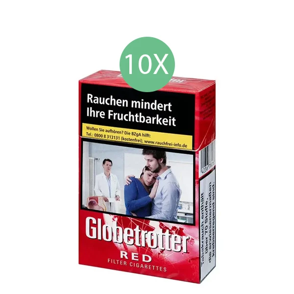 Globetrotter Zigaretten Red Original Pack Stange