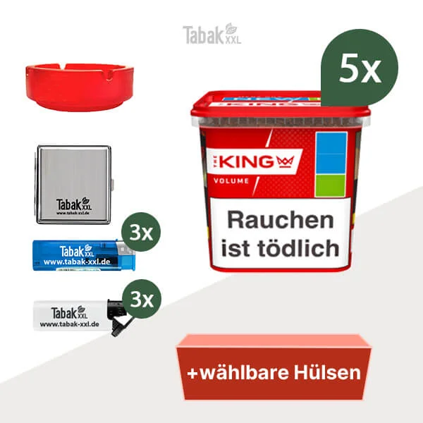 5x-king-volumentabak-blue-mit-wahlbarem-huelsen-metalletui