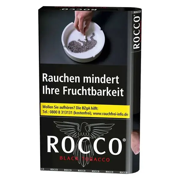 Rocco Schwarz Zware Shag Drehtabak 38g Pouch