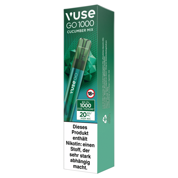 VUSE Go 1000 Cucumber Mix Einweg E-Zigarette - 20 mg