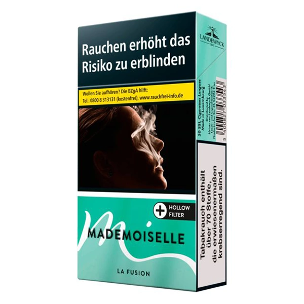 Mademoiselle Zigaretten Superslim La Fusion Grün Mademoiselle Zigaretten Superslim La Fusion Grün