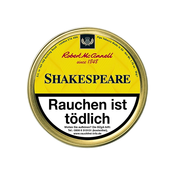 Robert McConnell Pfeifentabak Heritage Dose Shakespeare Robert McConnell Pfeifentabak Heritage Dose Shakespeare