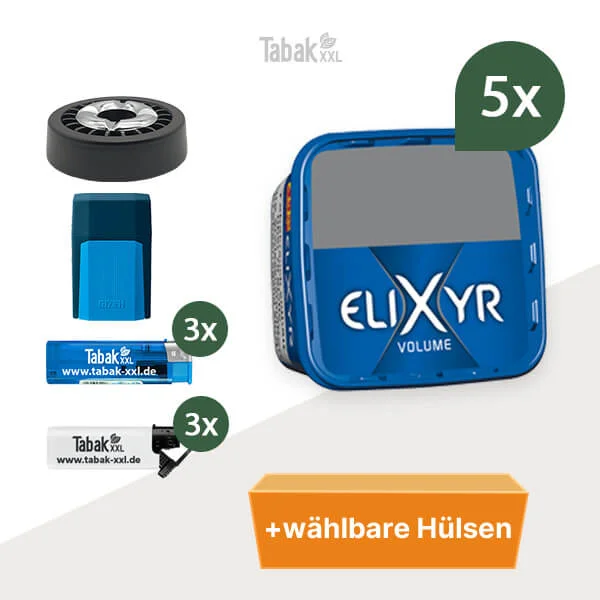 5x-elixyr-volumentabak-blue-mit-wahlbarem-huelsen 5x-elixyr-volumentabak-blue-mit-wahlbarem-huelsen
