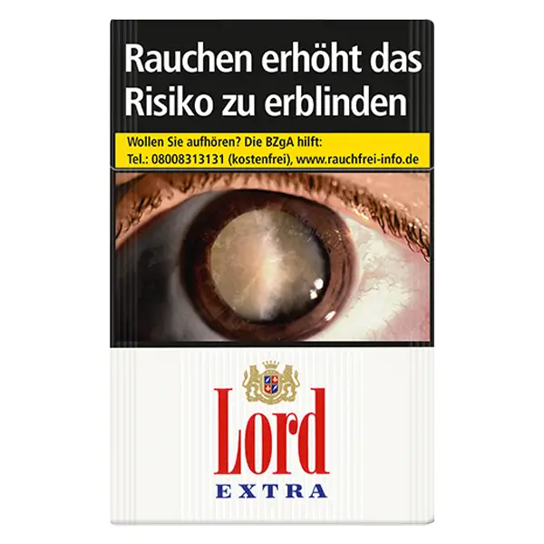 Die Lord Extra Zigaretten im Original Pack.