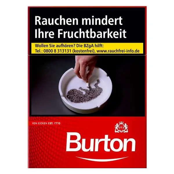 Die Burton Original Zigaretten in XL.