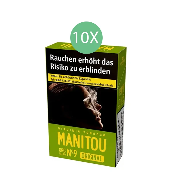 manitou zigaretten no.9 green organic blend stange