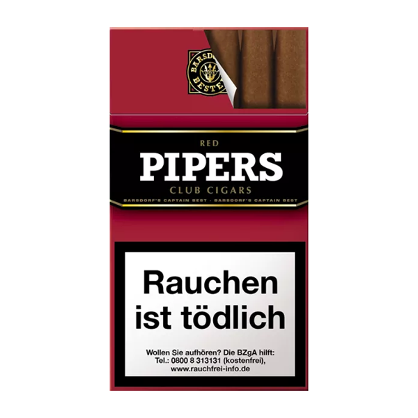 Pipers Zigarillos Red Club Cigars Rot S Cherry