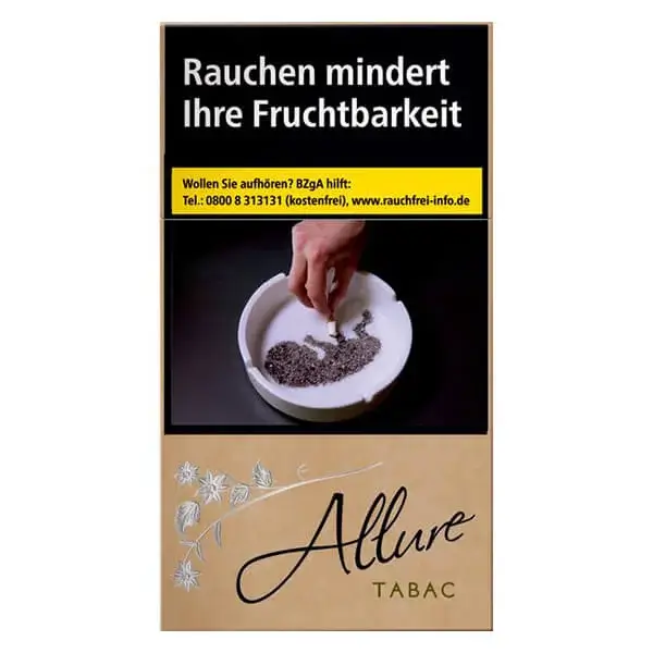 Allure Zigaretten Tabac Super Slims ohne Zusätze Allure Zigaretten Tabac Super Slims ohne Zusätze