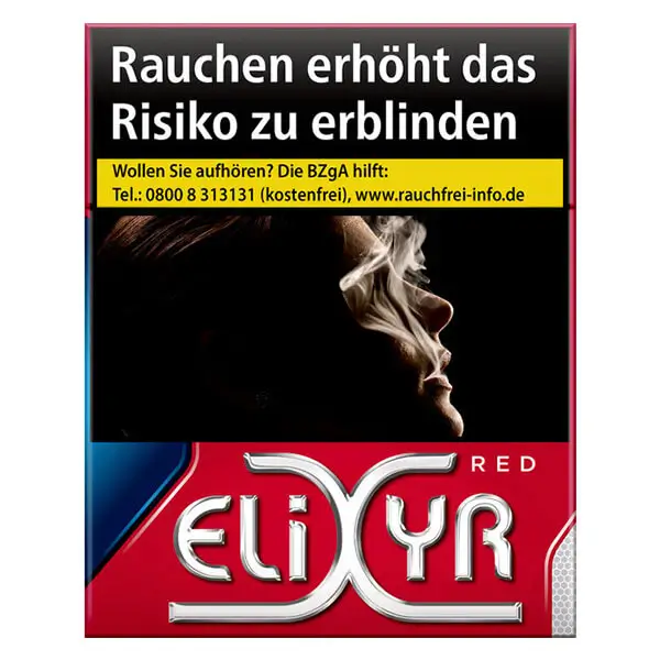 Die Elixyr Red Zigaretten in XL