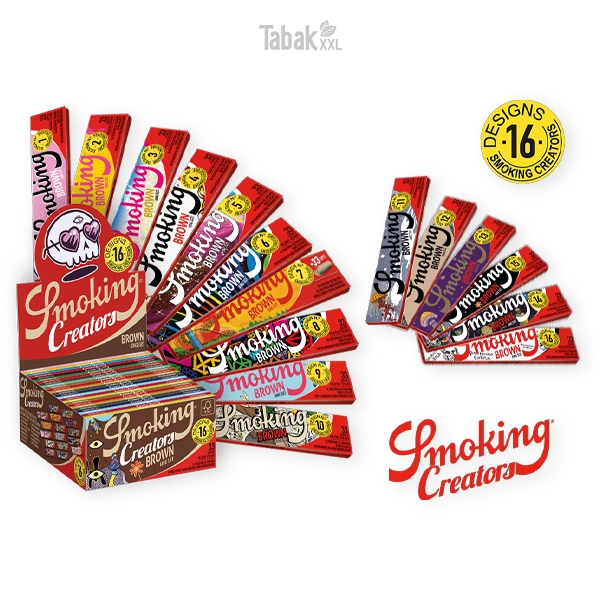 Smoking Blättchen Creators Kollektion Brown King Size Tips