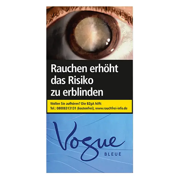 Die Vogue Bleue Zigaretten im Original Pack.