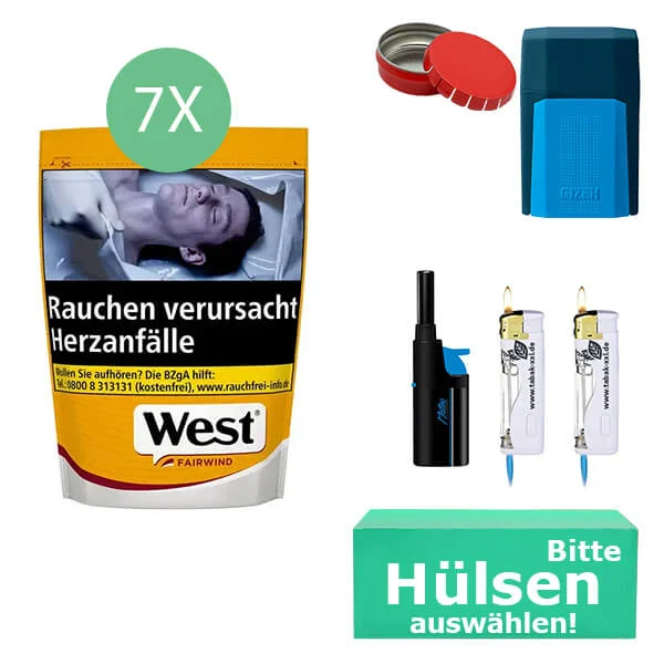 7xwest_yellow_L_hulsen_gizeh_etui 7 x West Yellow Beutel mit Etui