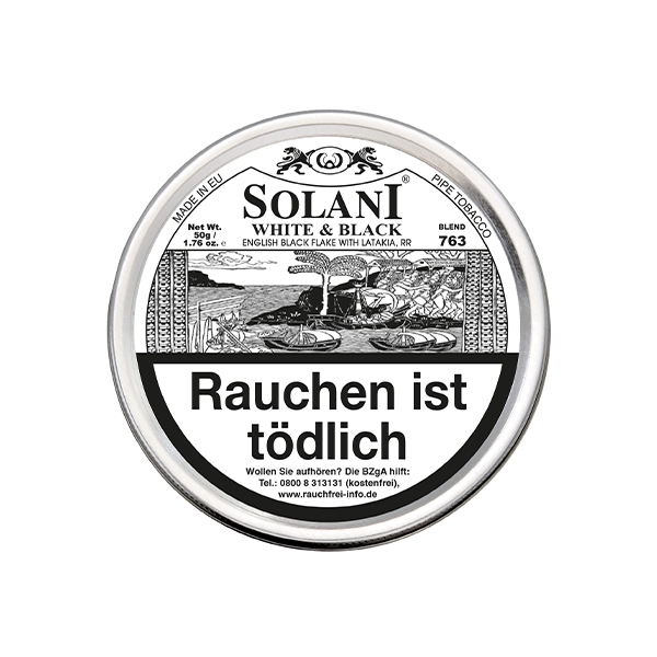 Solani Pfeifentabak White and Black Blend 763 Dose Solani Pfeifentabak White and Black Blend 763 Dose