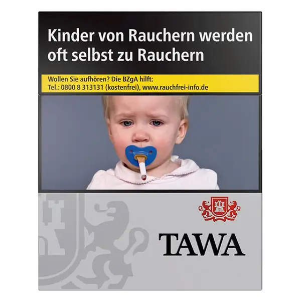 Die Tawa Silver Zigaretten in XL.