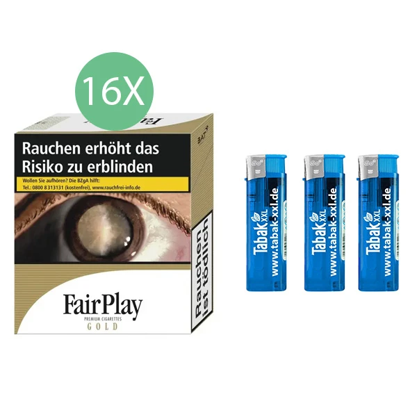 16x-fairplay-zigaretten-gold-xxxl-3x-elektro-feuerzeuge