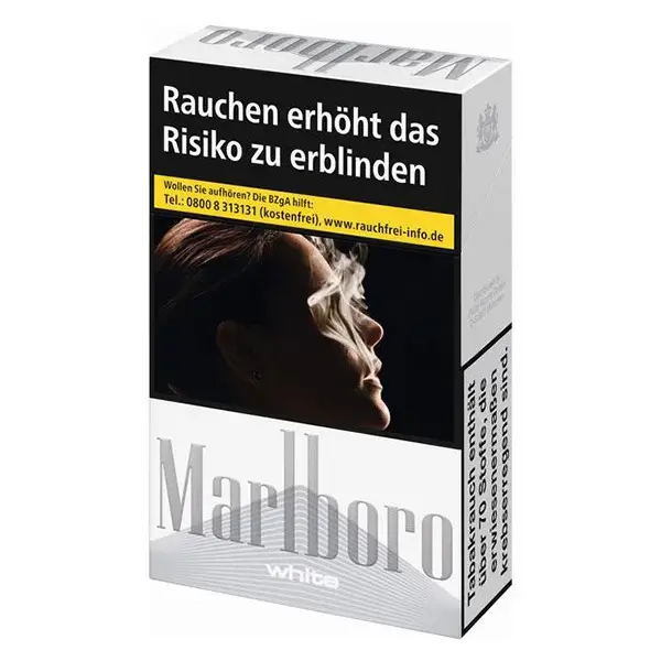 Die MArlboro White Zigaretten im original Pack.