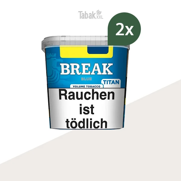 2x Break Volumentabak Blue Titan Box 2x Break Volumentabak Blue Titan Box