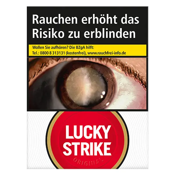 Die Lucky Strike Red Zigaretten im Giga Pack.