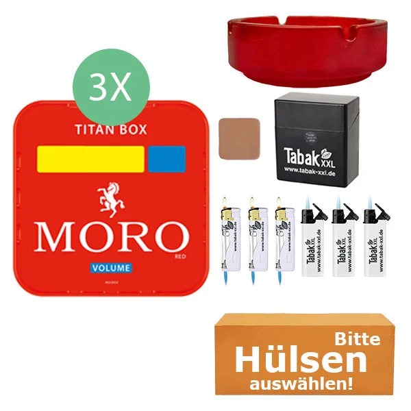 3 x moro titan box mit asche und etui