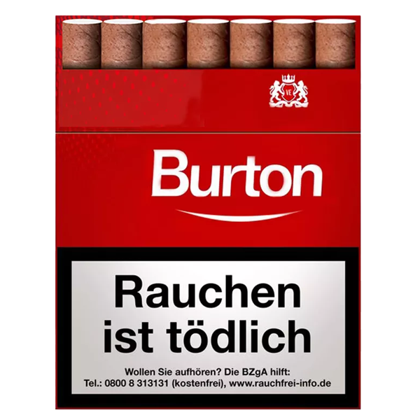 Burton Zigarillos Original Rot XL mit Naturdeckblatt