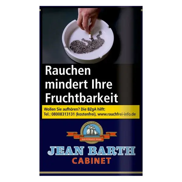 Jean Barth Drehtabak Cabinet Halfzware Blau Pouch Jean Barth Halfzware Feinschnitttabak