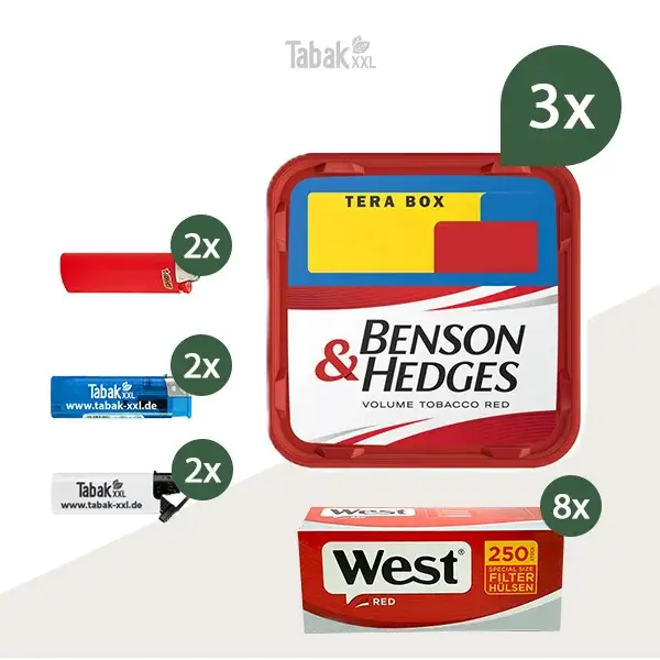 3-x-benson-und-hedges-tera-box-mit-2000-west-special-huelsen