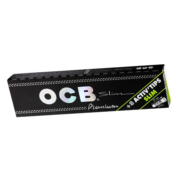 ocb-blaettchen-premium-black-long-slim-32-blatt-activ-tips-frontal