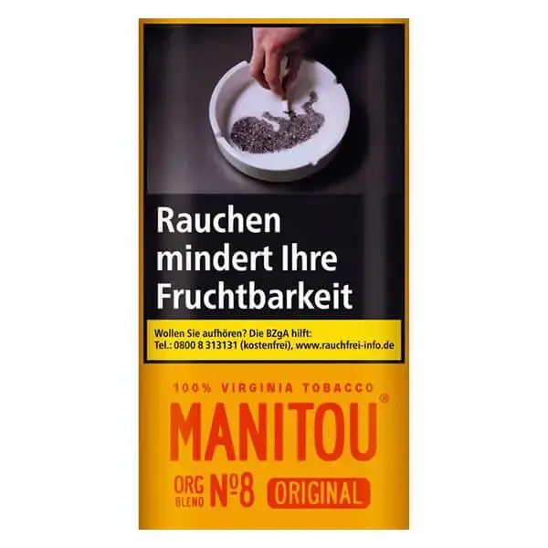 Manitou Drehtabak Organic Blend No. 8 Gold Pouch Manitou Drehtabak Organic Blend No. 8 Gold Pouch