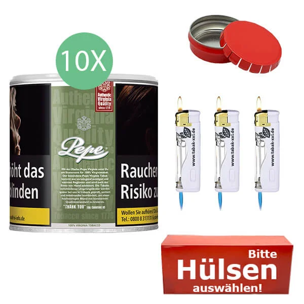 10 x Pepe Rich Green mit Hülsen