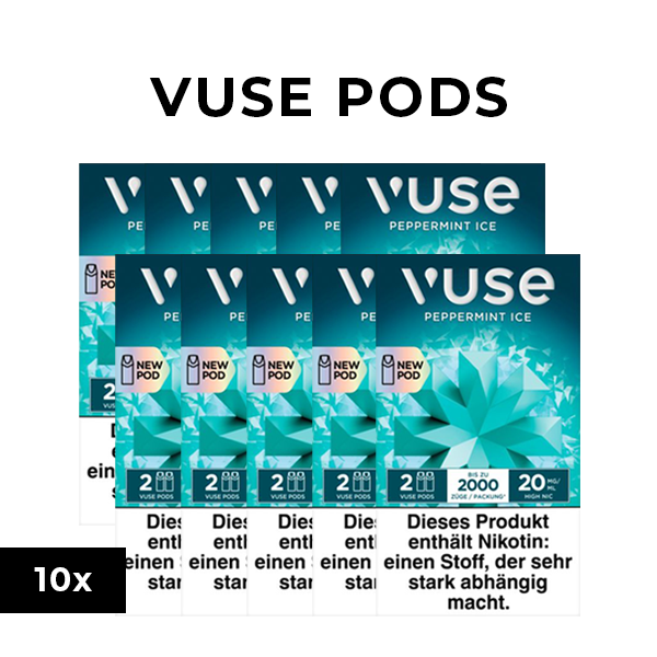 10x VUSE Pods Peppermint ice