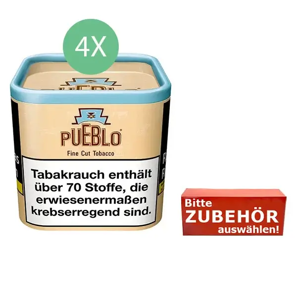 4 x Pueblo Classic Dose mit Zubehör