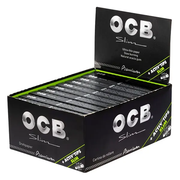 ocb-blaettchen-premium-black-long-slim-20-x-32-blatt-activ-tips-box-links ocb-blaettchen-premium-black-long-slim-20-x-32-blatt-activ-tips-box-links