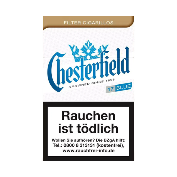 Chesterfield Zigarillos Blue M mit Filter