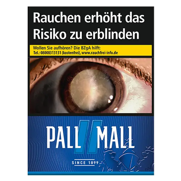 Die Pall Mall blue Zigaretten im xxl Pack.