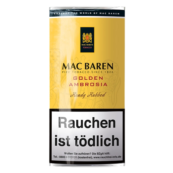 mac baren pfeifentabak golden ambrosia pouch