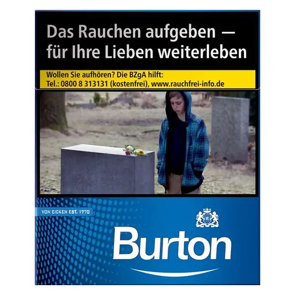 Die Burton Blue Zigaretten in XXXL Box.