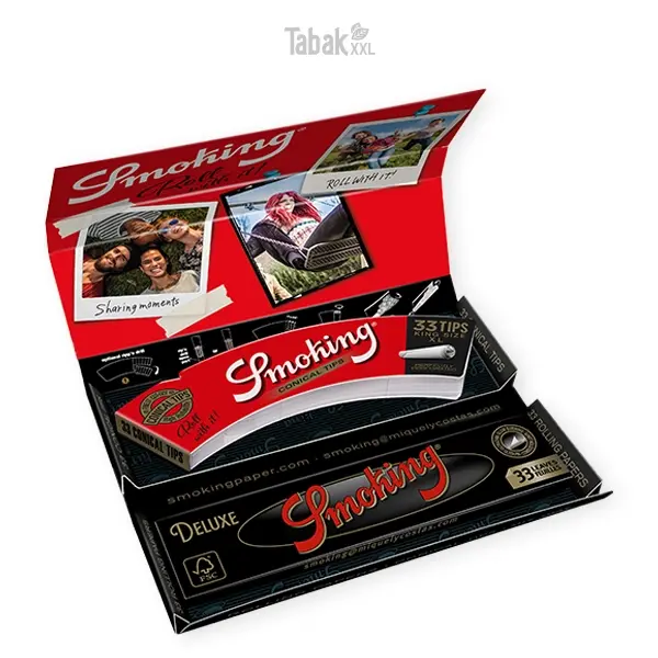 Smoking Blättchen Deluxe Luxury Rolling Kit King Size 33 Blatt Tips Smoking Blättchen Deluxe Luxury Rolling Kit King Size 33 Blatt Tips