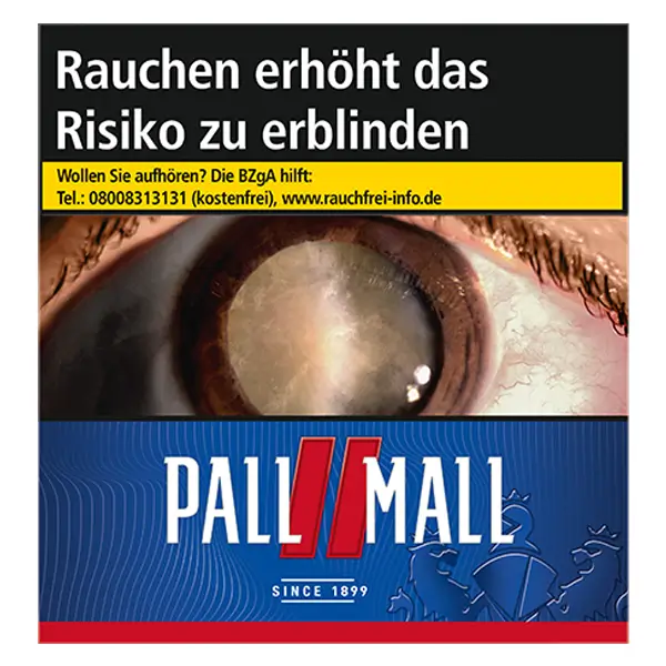 Die Pall Mall red Zigaretten im hercules Pack.